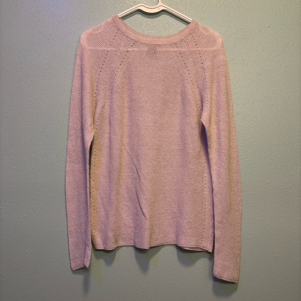 Tahari Women's Lightweight Beige Round Neck Pullover Sweater Size S - Picture 1 of 5